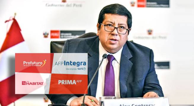 Alex Contreras se opone a retiros de AFP: 