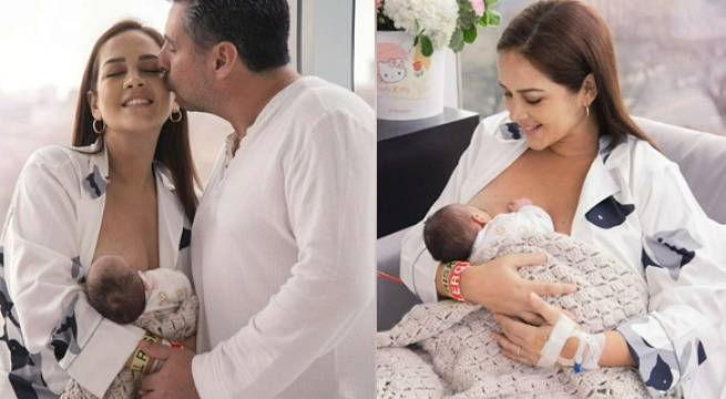 Marina Mora se convirtió en mamá a los 43 años