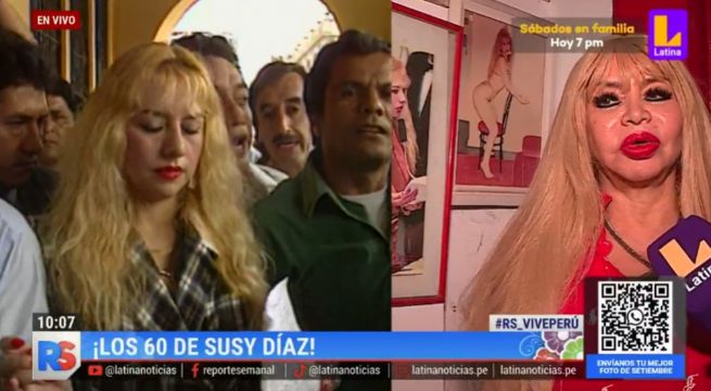 Susy Díaz feliz tras cumplir sueño de lanzar su película autobiográfica