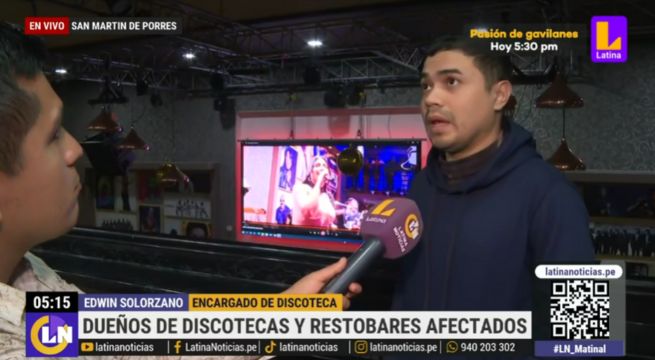 Dueños de discotecas afectados con estado de emergencia: “No nos pueden amarrar las manos” 