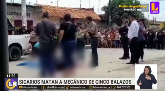 Mecánico es asesinado por sicarios a plena luz del día