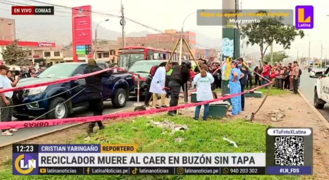 Reciclador falleció electrocutado tras ingresar a un buzón en Comas 