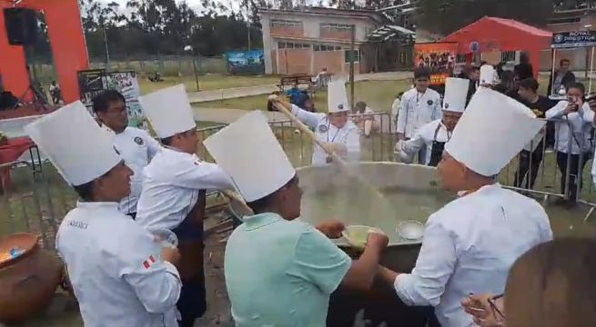 Cajamarca: preparan el caldo verde más grande del país