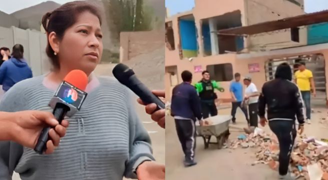 Mujer demolió su casa tras orden de desalojo pedida por su suegro