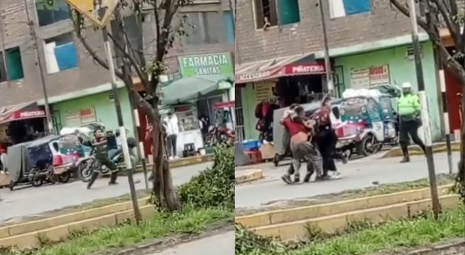 Sujetos protagonizan terrible pelea en plena calle | VIDEO