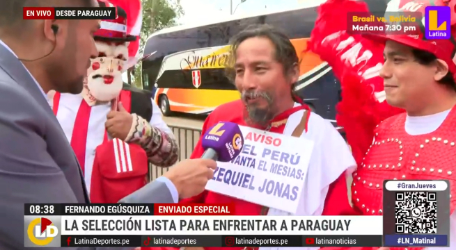 Quiénes acompañan al 'Hincha israelita' en Ciudad del Este