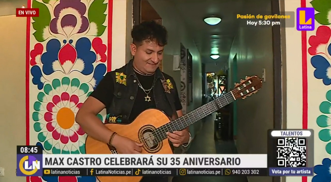 Max Castro celebrará sus 35 años de trayectoria en el Estadio Nacional