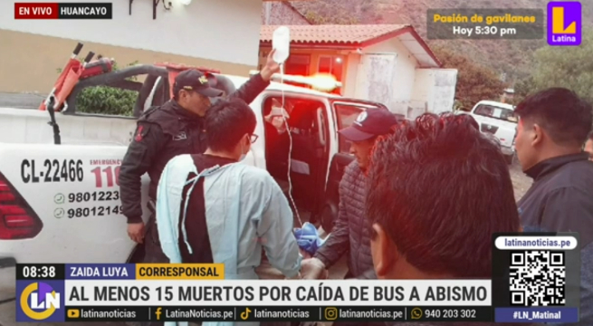 Huancavelica: caída de bus a abismo deja 26 muertos