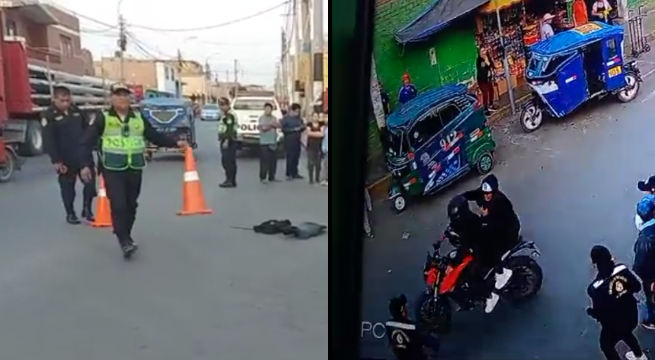 'Marca' cae de moto en plena fuga y víctima recupera 18 mil soles que le robó