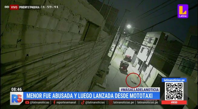 Menor fue ultrajada y lanzada de una mototaxi