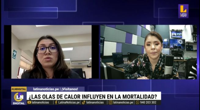 Senamhi: incremento de la temperatura podría influir en la mortalidad