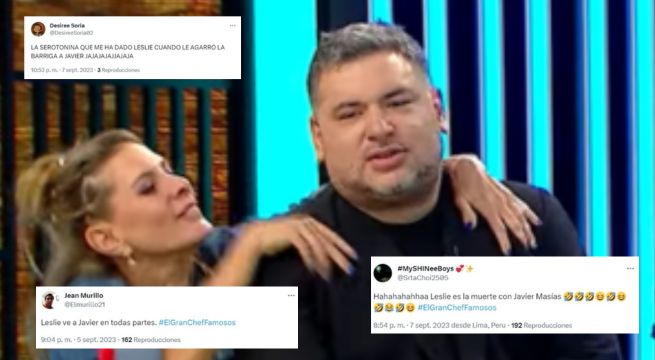 El Gran Chef Famosos: la reacción de la gente al vínculo entre Leslie Stewart y Javier Masías
