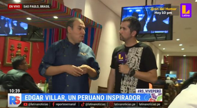 Edgar Villar, el peruano que conquista el paladar de los brasileños 