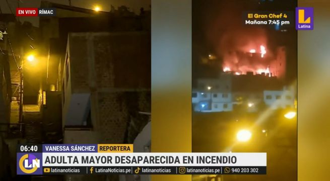 Anciana de 82 años desaparece tras voraz incendio