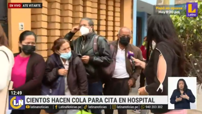 EsSalud: reportan largas colas para cita en Hospital II de Ate