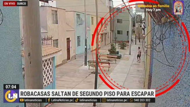 Surco: delincuentes roban en una casa y huyen saltando desde el segundo piso | VIDEO  