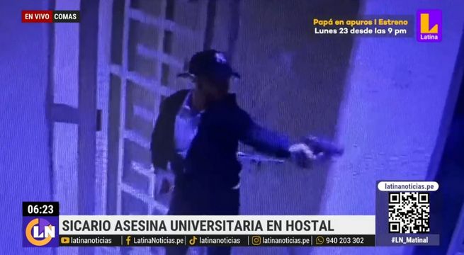 Asesinan a balazos a universitaria dentro de un hostal