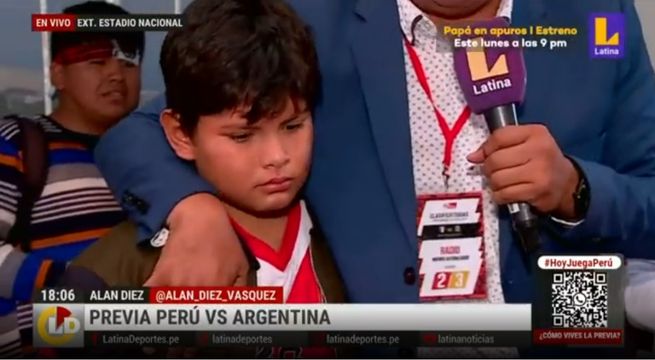 Estafan a niño con entradas para el partido de Perú vs Argentina