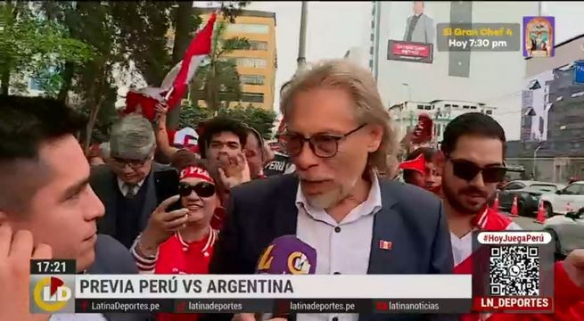 'Ricardo Gareca' llegó al estadio Nacional para el Perú vs Argentina