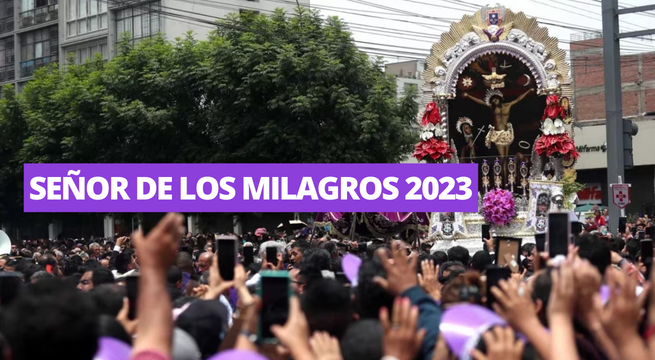 Por dónde está la procesión del Señor de los Milagros, hoy: mira el segundo recorrido