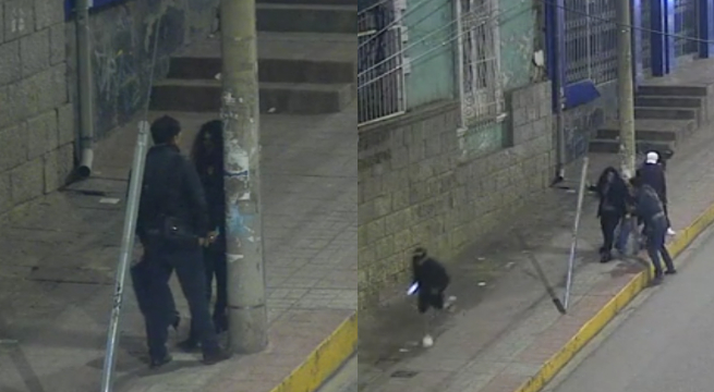Delincuentes interceptan a pareja que discutía en la calle y les roban el celular
