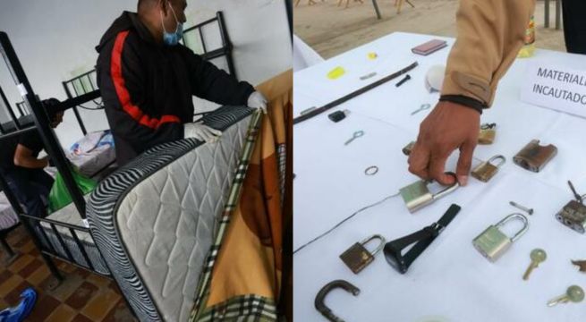 Hallan celulares y objetos punzocortantes en ex 