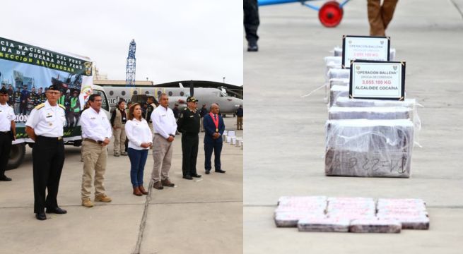 Incautan 3 toneladas de cocaína en embarcaciones tras operativo marítimo