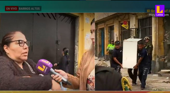 Barrios Altos: Familias de un edificio duermen en la calle tras ser desalojados por no pagar mensualidad