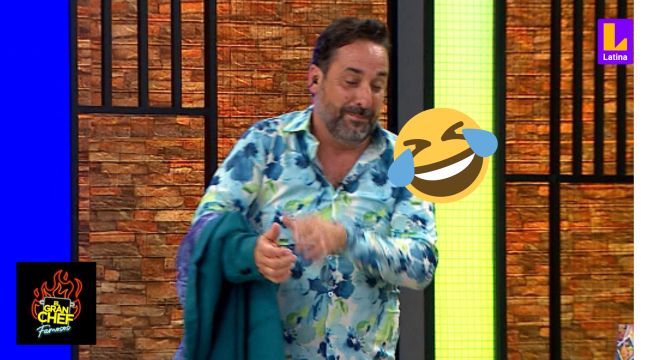 ‘Loco’ Wagner no soportó traje de Pelaéz y se lo quitó en vivo en El Gran Chef Famosos