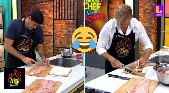 “No has visto el mío”: ‘Checho’ Ibarra y Renato Rossini se enfrentaron por quién fileteó peor el pescado | El Gran Chef Famosos
