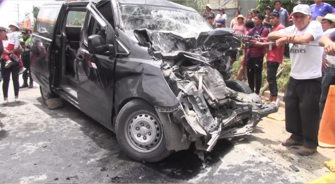 Terrible choque de vehículos deja un muerto y varios heridos
