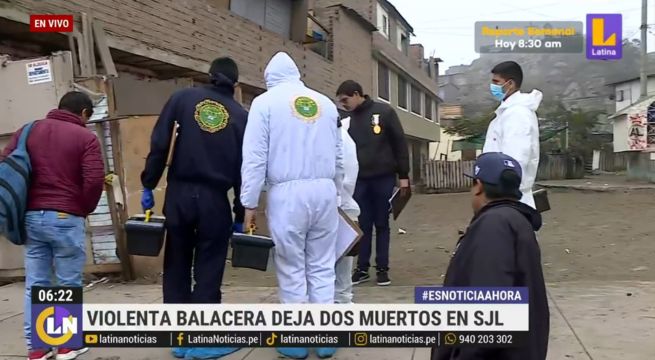 Violenta balacera provoca la muerte de dos personas