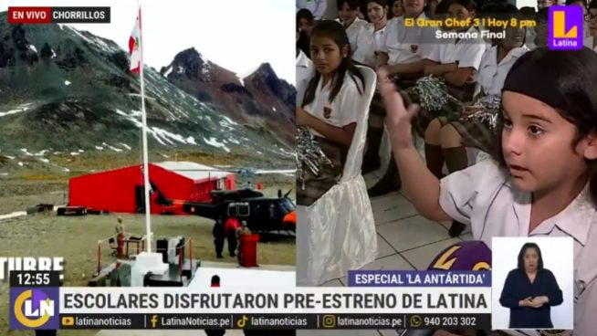 Estudiantes disfrutaron de preestreno de documental “La Antártida: ¿El fin del continente blanco?” | VIDEO