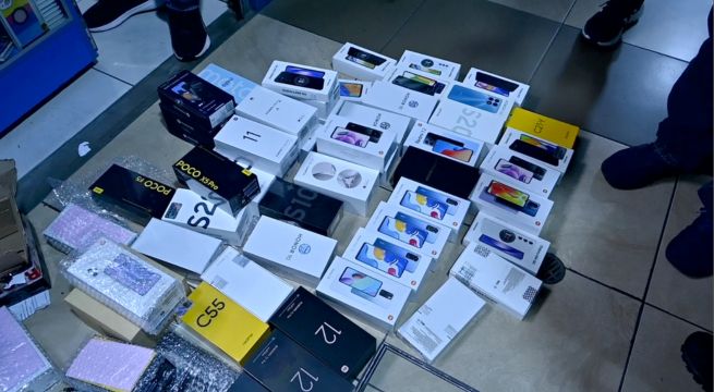 Incautan 300 celulares de contrabando valorizados en más de un millón de soles