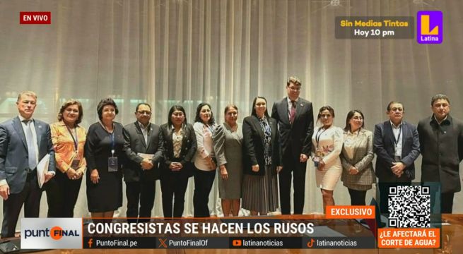 Congresistas viajaron a Rusia con licencia aprobada por Consejo Directivo del Congreso
