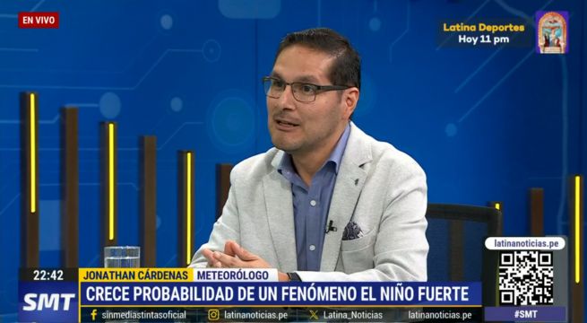 Meteorólogo Jonathan Cárdenas: 