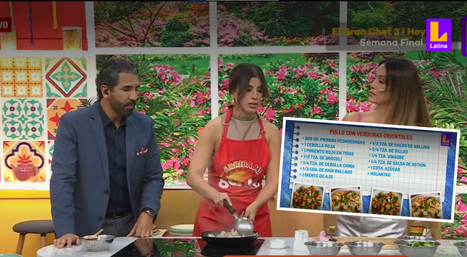 Yahaira Plascencia nos enseña a preparar Pollo con verduras orientales