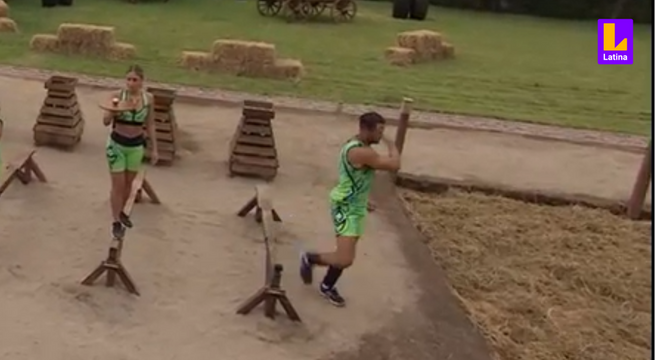 No pudo con la barra de equilibrio: Fabio Agostini es el segundo nominado de la semana de Tierra Brava