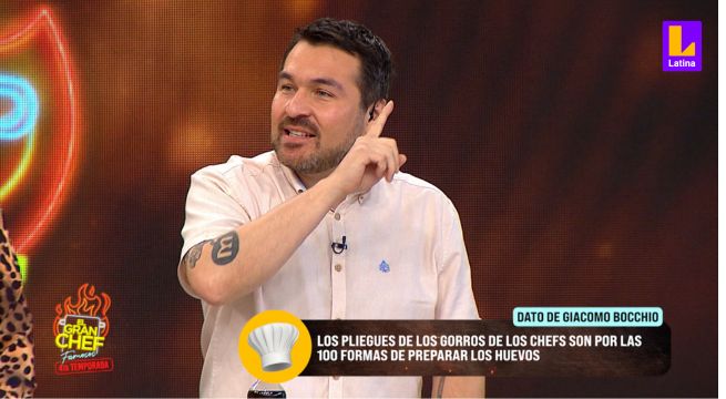 ¿Qué significan los pliegues en los gorros de los chefs? Giacomo Bocchio te lo explica | El Gran Chef Famosos