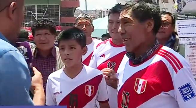 Desde Cuyocuyo, Puno, a La Paz: el Neymar peruano llegó para alentar a la blanquirroja