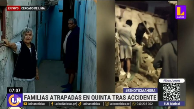 Combi impacta contra pared de quinta y vecinos quedan atrapados | VIDEO 