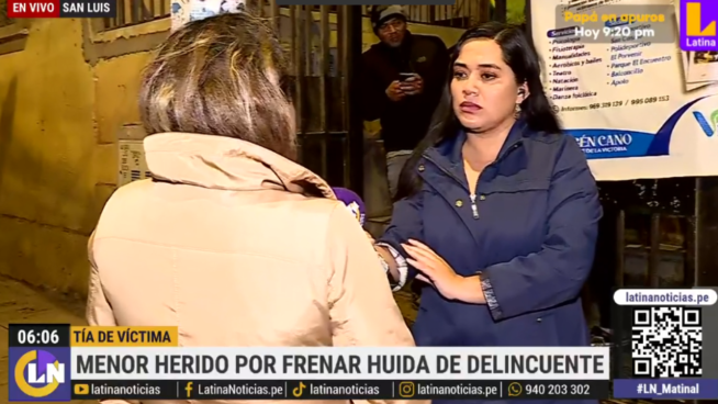 San Luis: escolar intenta retener a ladrón y recibe disparo 