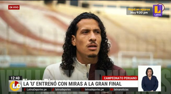 Williams Riveros no entrenó a la par con Universitario previo a la final de Liga 1