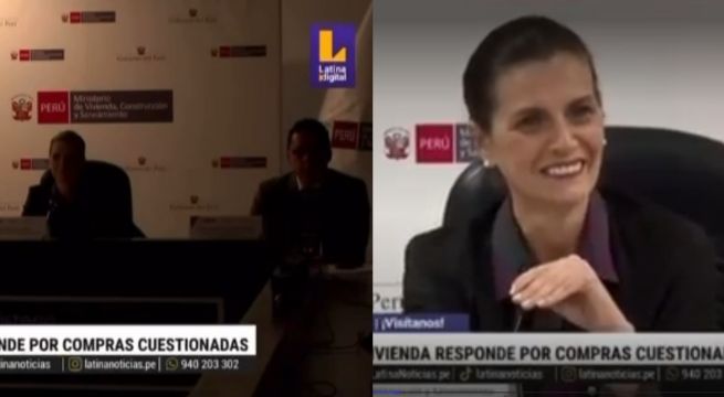Ministra de Vivienda sufre 'apagón' en plena conferencia y recuerda a Alianza Lima