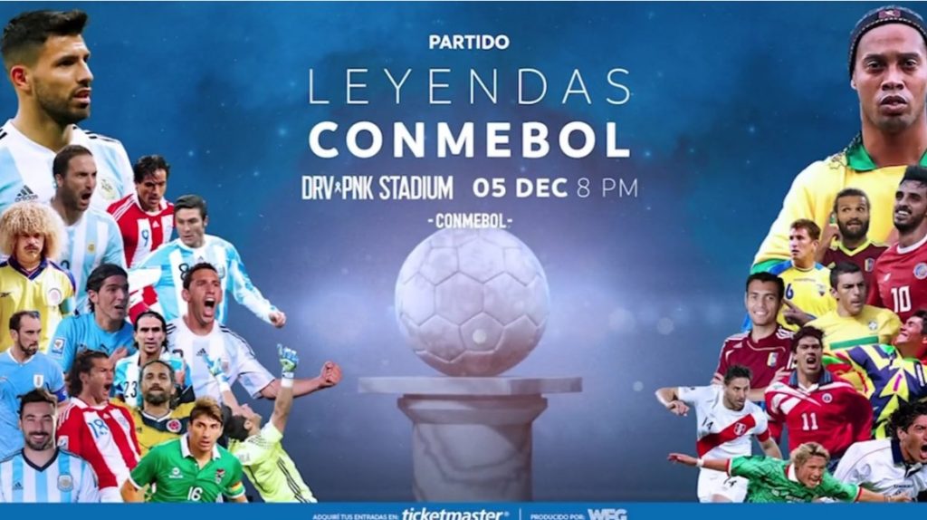 Partido de Leyendas de América se jugará en Estados Unidos.