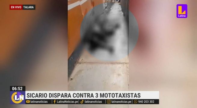 Piura: sicario asesina a balazos a tres mototaxistas