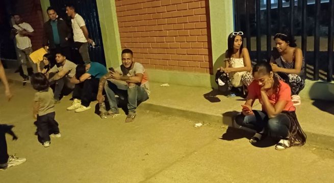 Policía interviene ómnibus con extranjeros irregulares con ayuda de un drone