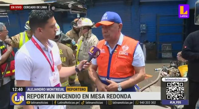 Qué provocó el fuerte incendio en Mesa Redonda, según Indeci