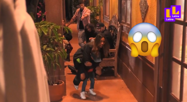 Como Sansón: Miguelito reunió todas sus fuerzas para cargar a Shirley Arica entre sus brazos en Tierra Brava  