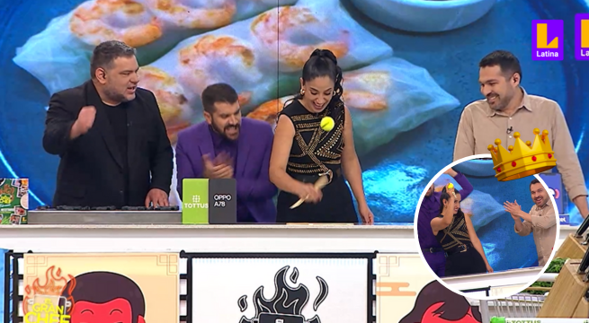El Gran Chef Famosos: Nelly sorprende con su increíble habilidad para jugar yaces